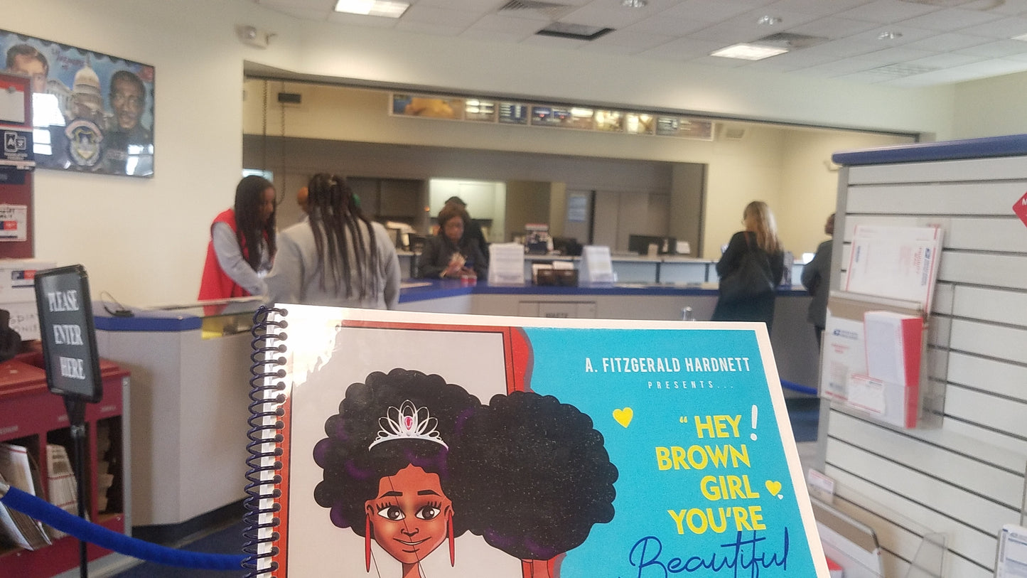 Hey Brown Girl You're Beautiful Coloring Book