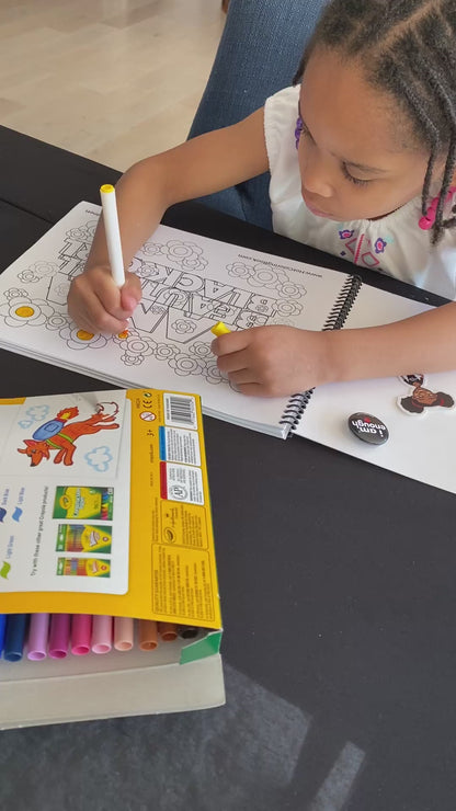Hey Brown Girl You're Beautiful Coloring Book