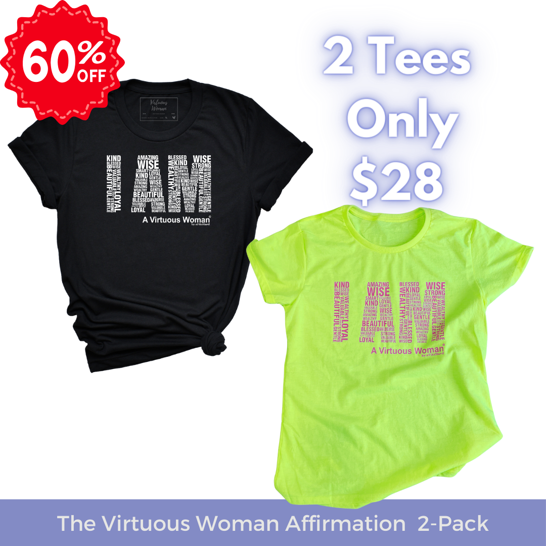 Virtuous Woman™ Affirmation Apparel 2 t-shirt pack